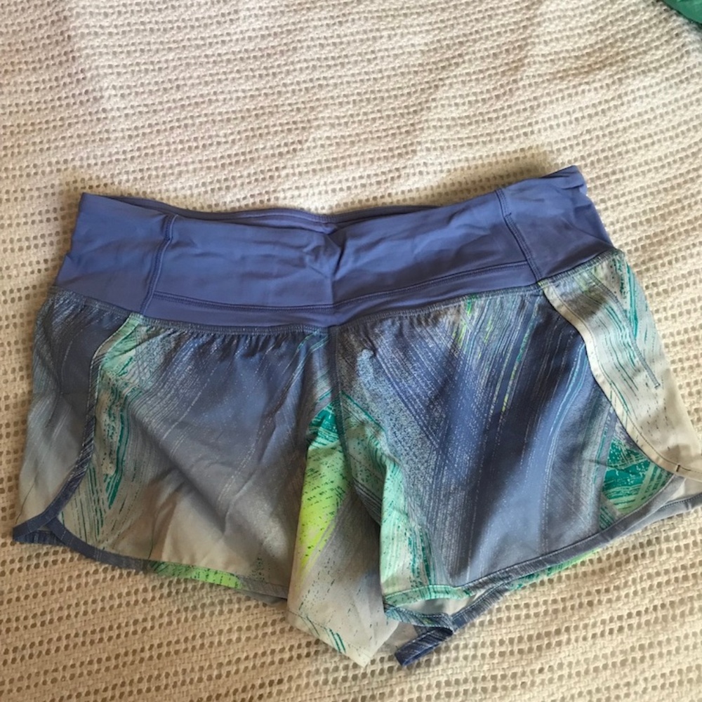 Fun pattern lululemon shorts